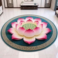 Chinese-style lotus carpet for living room, home use, kneeling prayer mat for Buddhist shrines, medi