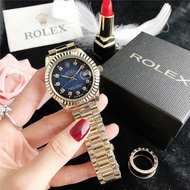 Rolex Rolex Week Calendar Type Quartz Movement Date/Week Screen Women's Watch Swiss Platinum Dial Case Platinum Strap