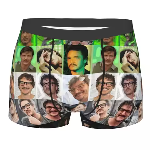 Custom Pedro Pascal Aromantic Pride Flag Boxers Shorts Men's Briefs Underwear Cool Underpants