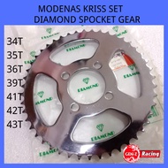 🔥Hot item🔥Modenas Kriss Diamond Spocket Gear [34T/35T/36T/39T/41T/42T/43TT](Big Spocket Gear) (100% 