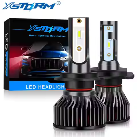 Xstorm Mini H4 H7 LED Bulb Car Headlight lampada H1 H3 H8 H11 Led 9005 HB3 9006 HB4 12000LM 6000K Wh