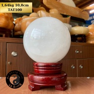 Natural Stone White Quartz Ball. Diameter from 9 to 11cm, Weight From 1 to under 2kg.