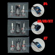 [2PCS in 1] Z8 Tricolor LED Car Headlight Leader 50W // 36W H1 H3 H4 H7 H8/H9/H11 9005 9006 (Switch 