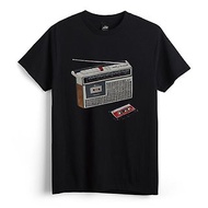卡式收錄音機 - 黑 - 中性版T恤