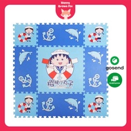 CHIBI MARUKO EVA MATS CHILDREN'S PLAYMAT CARPET biru