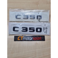 CT Concept Mercedes-Benz C350 Chrome Black Rear Back Emblem Logo Belakang [Ready Stock] [Local Selle