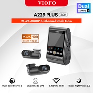 VIOFO A229 Plus 3CH Dash Cam 2K HDR Dual Sony Starvis 2 Image Sensor