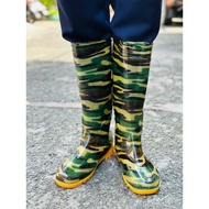 Men's Seamless Camouflage Boots, Work Safety Boots, Copper Wading Rain Boots, Construction Site Boot