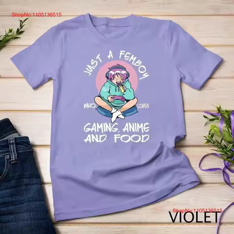 Femboy Outfit Anime Gaming Top Sissies Cosplay T Shirt SweaT vintage Washed fashion Comfortable Stre