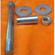 AXLE 6304 W/SPACER&WASHER STEEL