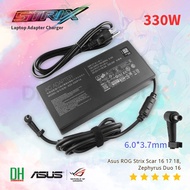 สายชาร์จ Adapter 330W สำหรับ Asus ROG Strix Scar 16 17 18 Zephyrus Duo 16 G814JZ G834JY G733PZ G733P