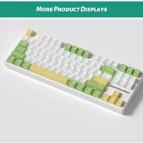 Tsubaki Side Backlight Keycaps 128 Keys PBT Material Cherry Profile Keycaps For MX Switch Mechanical