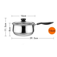 YQ2 Stainless Steel pot Double Bottom Soup Pot Nonmagnetic Cooking Multi purpose Cookware Non stick Pan induction cooker