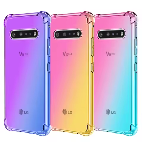 For LG V60 THINQ Stylo 7 K92 5G K62 K52 K42 Q52 Plus Velvet K41S K40S K50 Q60 G9 Gradient Half Rainb