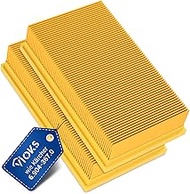 VIOKS 2 x Lamella Filter Flat Pleated Filter Replacement for Kärcher Filter 6.904-367.0 Yellow Filte