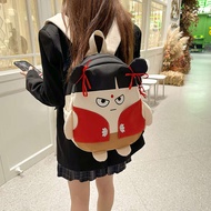 beg sekolah beg sekolah hitam beg sekolah roda New Cartoon Nezha Backpack Female College Students Li