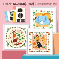 THEME ART SCRATCH PAINTING SET WITH DISPLAY FRAME