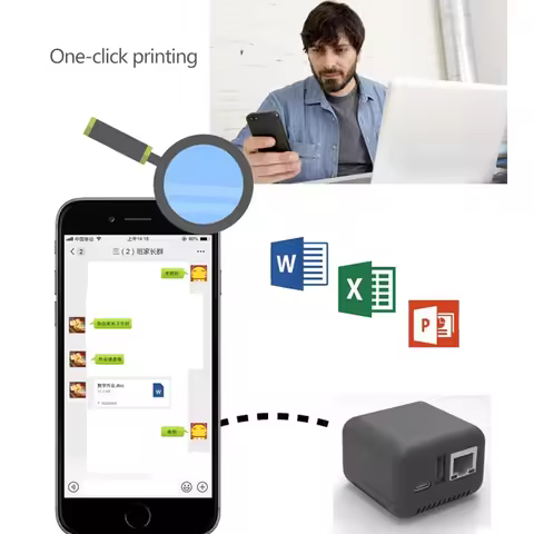 New NP330 Network USB 2.0 Print Server Network/WIFI/Bluetooth/Network Cloud/WIFI Cloud Printing Vers