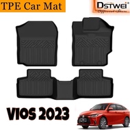 DSTWEI TPE Custom Fit Car Mat For Toyota Vios 2023-2025
