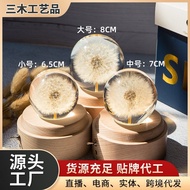 Music Box Birthday Girl Preserved Flower Music Box Wooden Music Box Dandelion Crystal Ball Z1 Gift F