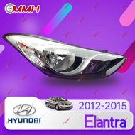 Hyundai Elantra  2012-2015  Headlamp Headlight  Head lamp  Front Light Head Lamp Light  Lampu Depan 