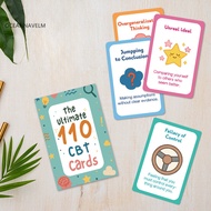 oc Behavioral Therapy Cards Negative Thinking Challenge Cards 110pcs Cbt Deck Cards for Anxiety Reli