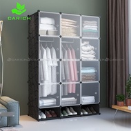 orocan drawer clothes storage❁☒Transparent Clear Clothes Cabinet Wardrobe Screwless Stackable Multip