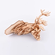 3D wooden assembly toy XI-G014 Laser decorative deer head model