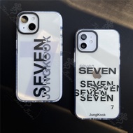 Phone case JUNGKOOK Solo SEVEN BTS-7 For iPhone 14 13 13Pro 13Promax 13Mini 14Promax 14pro 14Plus X XS XSMAX 11 Pro 11Promax 12PROMAX 6S SE2 6PLUS8Plus XS XR XSMAX Anti Shock Cover