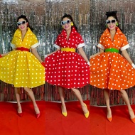 Retro Dress Temple Work Set 90s