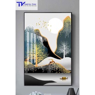 Modern Wall Painting 12, Mirror Painting D40x60cm D50x75cm D60x90cm D70x120m