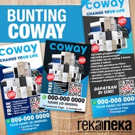 (BN) Bunting - COWAY (Menegak / Vertical) FREE DESIGN