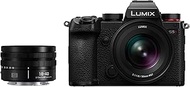 Panasonic DC-S5DWE-K Lumix S5D Full-Frame Mirrorless Camera Body, 24.2MP, 4K 60P Recording, Live Vie