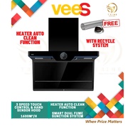 VEES 1600M³/H COOKER HOOD DH-711 WITH 3 SPEED TOUCH CONTROL AND RECIRCULATION SYSTEM