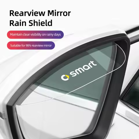 Car Rearview Mirror Rain Eyebrow Sticker Rainproof Cover For Smart Fortwo 451 450 453 EQ Forfour Roa