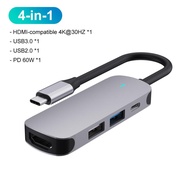 USB C HUB Type C to USB 3.0 2.0 Adapter PD60W Dock For MacBook Pro Accessories HDMI-Compatible USB-C