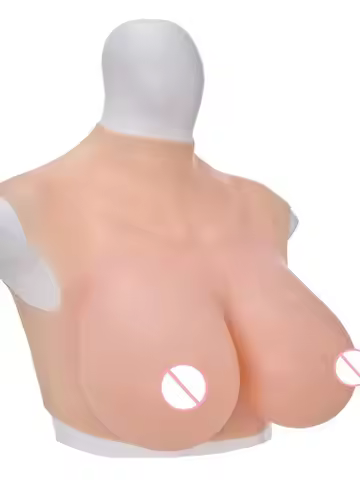 45-100kg Plus Size Silicone Breast Forms Crossdressing Transvestite Sissy For Men Drag Queen Fake Bo