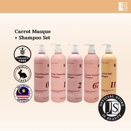 JS Exclusive Promotion Set - JS Carrot Soft Masque + JS Shampoo (J0B/J1B/J2B/J67B) - 2 x 1000ML (JS)