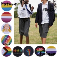 FUTURE LGBT Brooches Men Women Jewelry Accessories Denim Gay Badge