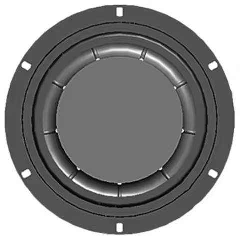 U4LC 6.5in/8in Loudspeaker Subwoofer Diaphragm Woofer Radiator Bass Passive Speakers