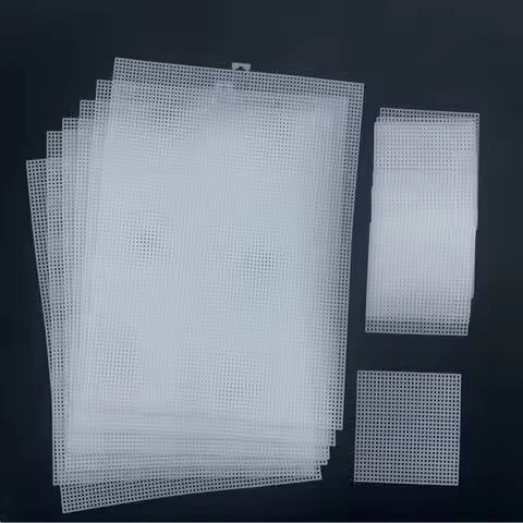 28x21cm Cross Stitch Canvas Grid Handmade Square Embroidery Fabric Canvas Grid Convenient 14CT Plast