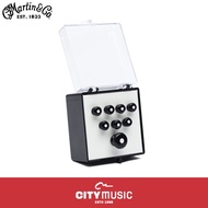 Martin 18APP21 Bridge & Endpin Set- Black With White Inlays