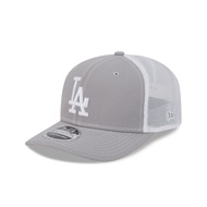 NEW ERA MLB LA Los Angeles Dodgers 9SEVENTY Contrast Trucker Grey White Stretch Snapback Hat Cap