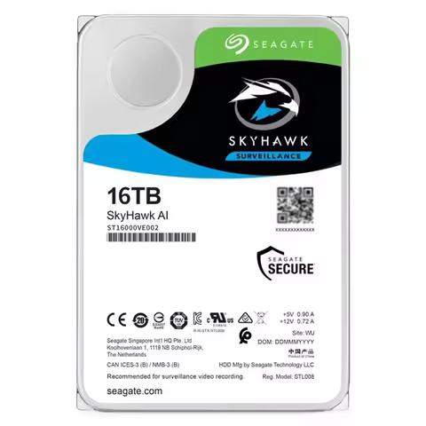 FOR Seagate (ST16000VE002) Skyhawk AI 16TB SATA 256MB 3.5 Internal Hard Drive