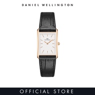 [2 years warranty] Daniel Wellington Bound 32x22mm Black Crocodile - Rose Gold - White Dial - Fashion Watch for women - Croc Leather Strap Watch - Female Watch - DW Official - Authentic นาฬิกา ผู้หญิง