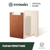 Ecowin Pp Solid Wood Double-Sided Cutting Board Boleh Digantung Atau Berdiri Tegak Antibakteria