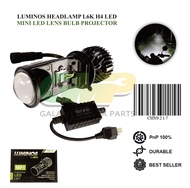 LUMINOS HEADLAMP L6K H4 MINI LED LENS BULB PROJECTOR TERANG 6000k