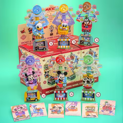 Hot Toys COSBI Mickey And Friends Ferris Wheel Blind Box Collectible Mini Figures Set New Arrival As