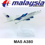 Malaysia Airlines MAS A380 A350 Plane 16cm Alloy Metal Plane Model Kit Toys