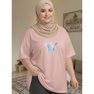 2Y512 [AIYOU] XL-5XL T shirt Women Plus Size Tshirt Woman Korean Style Clothes Plus Size Baju Peremp